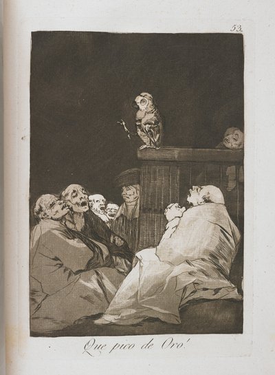 Plate from Los Caprichos, 1797-1798 by Francisco de Goya